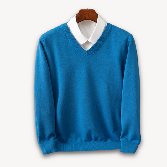Alexander - Herrenpullover mit V-Ausschnitt