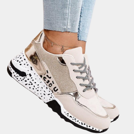 Maya - Damen Sneaker mit Plateau und Printsohle