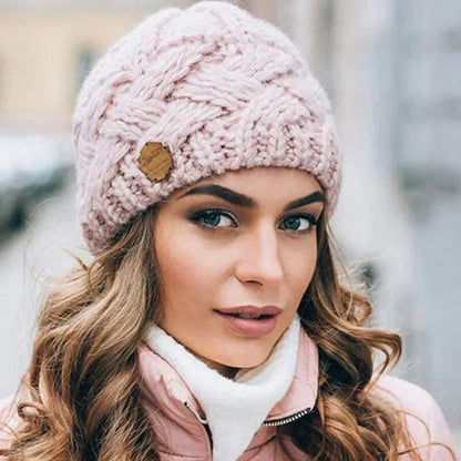 Cecilia – Grob gestrickte Wintermütze für Damen