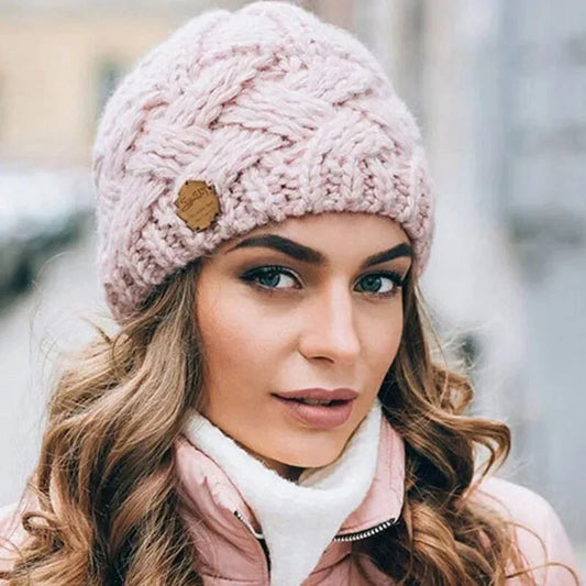 Cecilia – Grob gestrickte Wintermütze für Damen