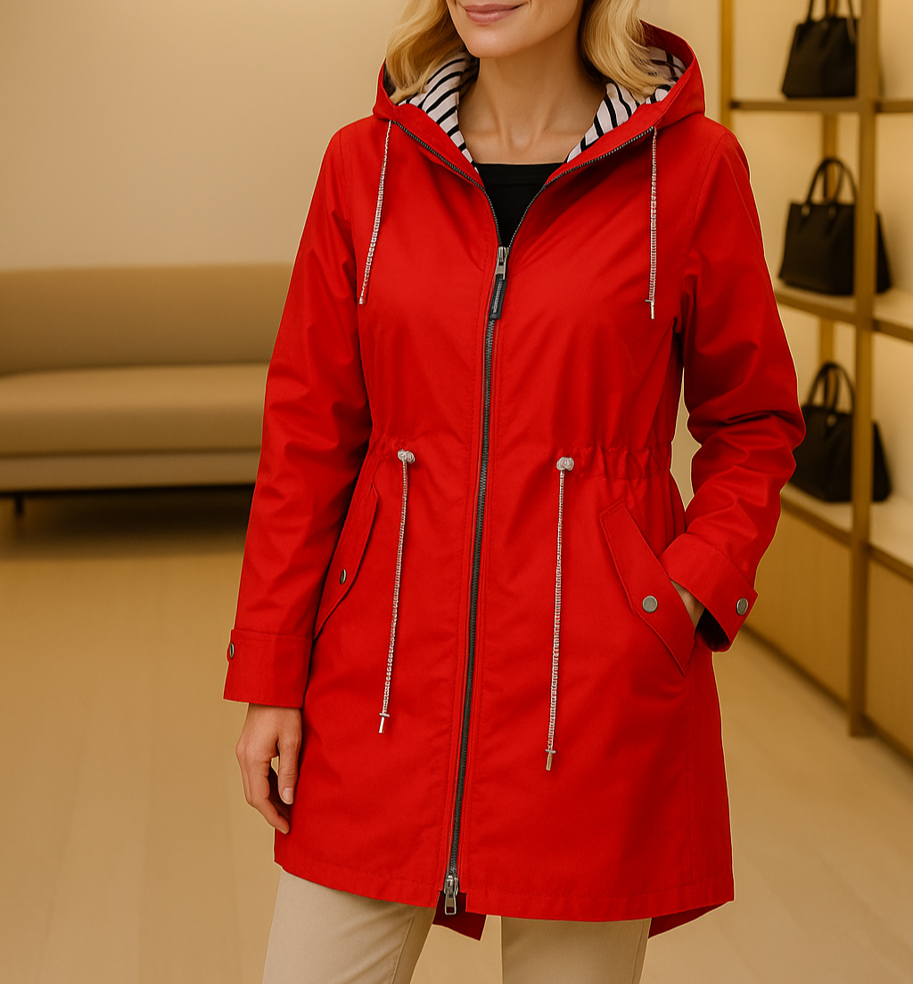 Anna - Damen Regenjacke mit Kapuze