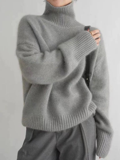Mila - Damen Rollkragenpullover Oversized