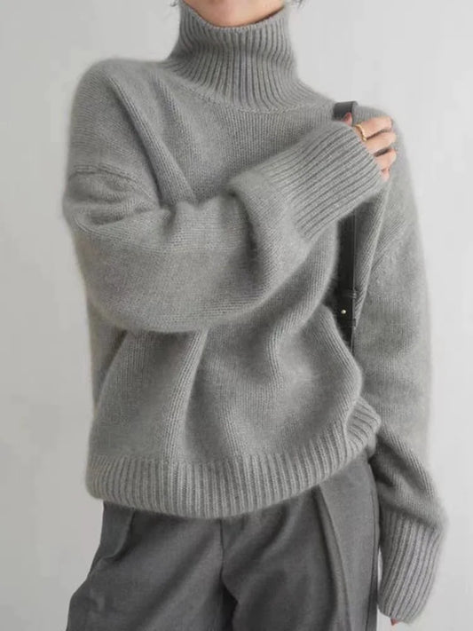Mila – Oversize Rollkragenpullover Damen