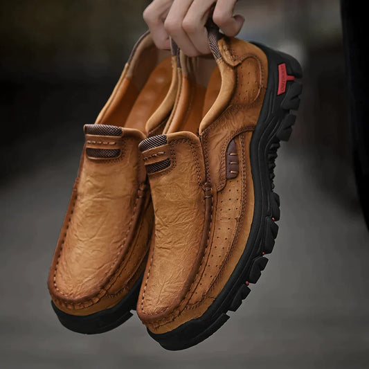 David - Herren Slipper mit rutschfester Sohle und Bequem-Passform