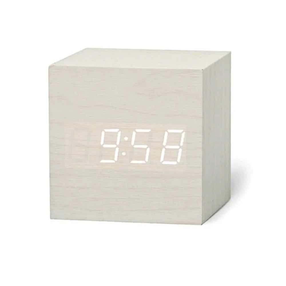 Compact Mini LED Digital Alarm Clock – Adjustable Brightness and Night Mode