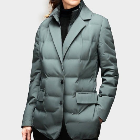 Clara – Gepolsterte Winterjacke mit Blazer-Design Damen