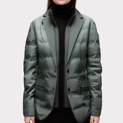 Clara – Gepolsterte Winterjacke mit Blazer-Design Damen