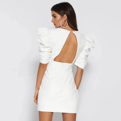 Valentina - Kurzes Kleid mit Puffärmeln