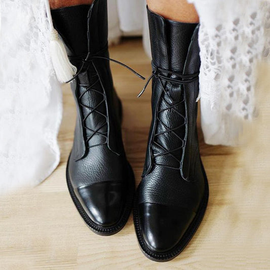 Lina – Leder-Schnürstiefel Damen
