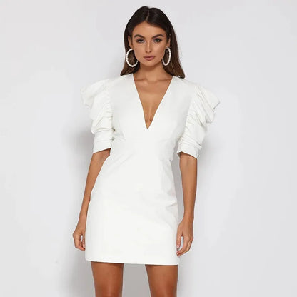 Valentina - Kurzes Kleid mit Puffärmeln
