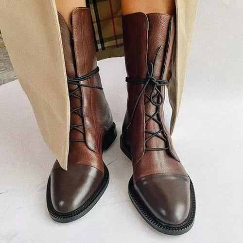 Lina – Leder-Schnürstiefel Damen