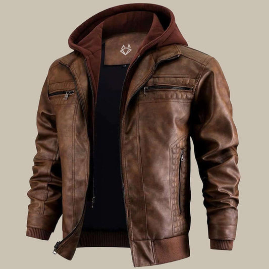 Adrian – Zweilagige Lederjacke Herren