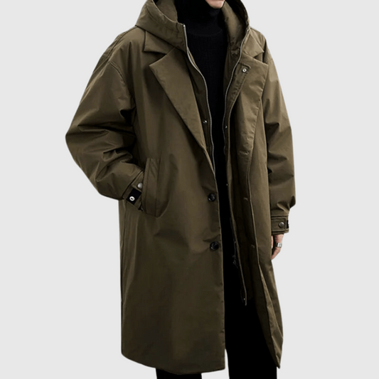 Lennard – Oversize Mantel mit Kapuze für Herren