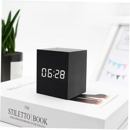 Compact Mini LED Digital Alarm Clock – Adjustable Brightness and Night Mode