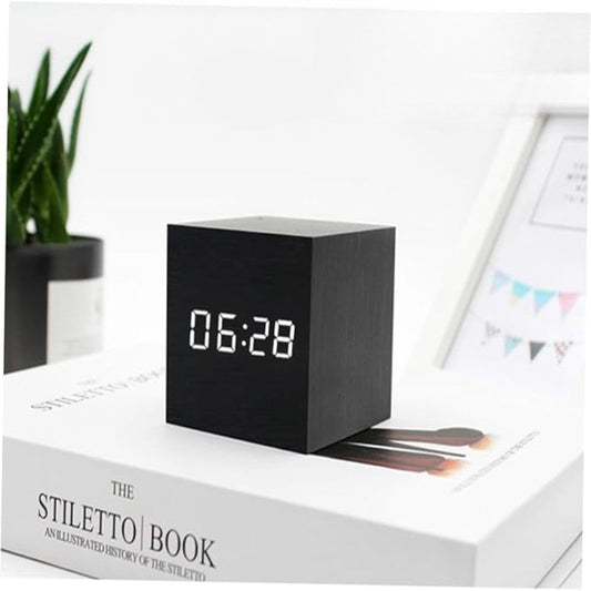 Compact Mini LED Digital Alarm Clock – Adjustable Brightness and Night Mode
