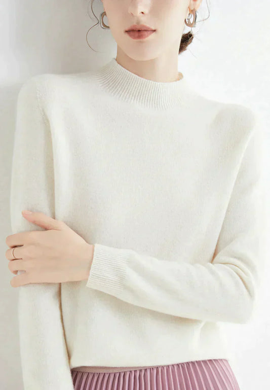 Clara – Klassischer Kaschmir Damenpullover