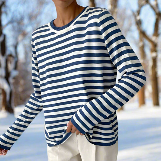 The Maribel Coast – Women’s Striped Long Sleeve Tee