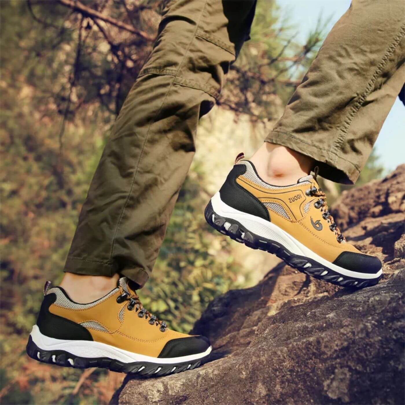 Aron – Herren Outdoor Wanderschuhe mit rutschfester Sohle