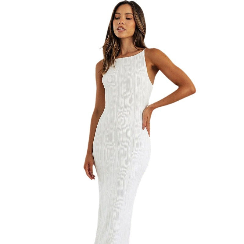 Liora – Damen Midikleid ärmellos mit figurbetontem Schnitt