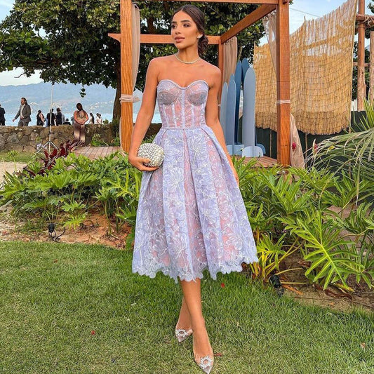 Lucia | Hermoso vestido midi corsé