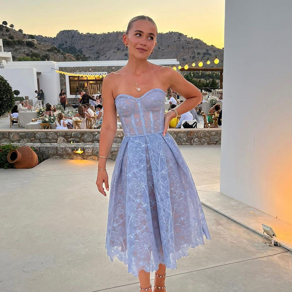 Lucia | Hermoso vestido midi corsé