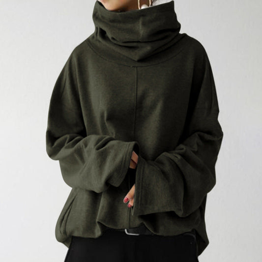 Luna – Damen Oversize Pullover mit Rollkragen