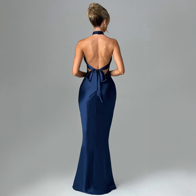 Helena - Maxi vestido invitada boda halter