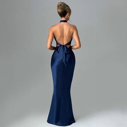 Helena - Maxi vestido invitada boda halter