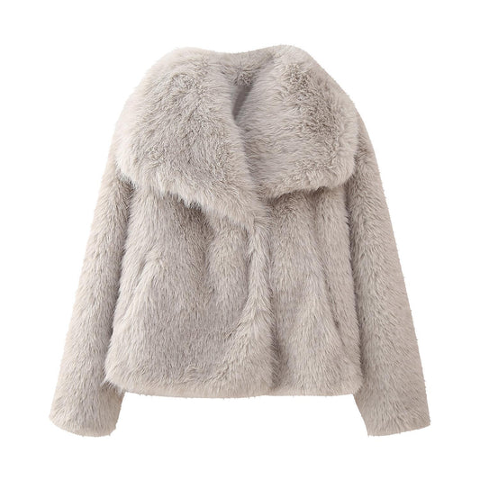 Amelie – Kuschelige Kunstfelljacke Damen