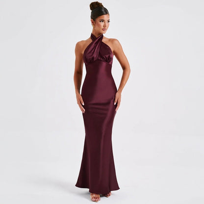 Helena - Maxi vestido invitada boda halter