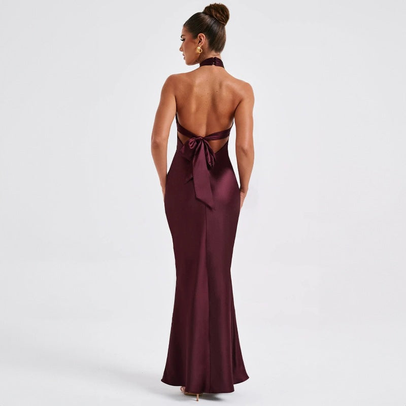 Helena - Maxi vestido invitada boda halter