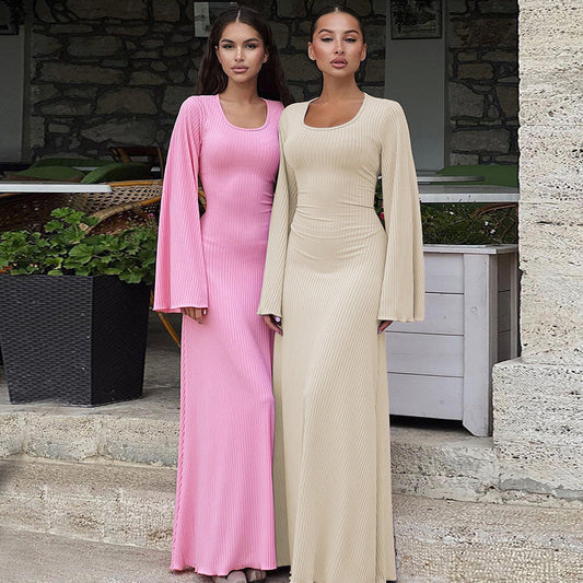 Selina – Damen Abendkleid mit langen Ärmeln und elegantem Schnitt