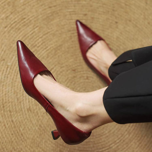 Elena - Damen Pumps mit Kitten-Heel