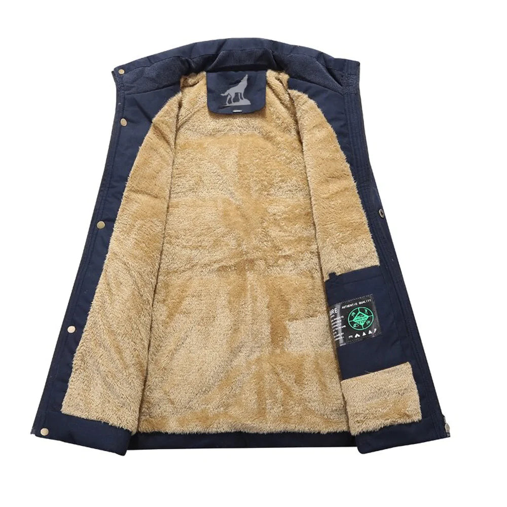 Noah – Gefütterte Winterjacke mit Fellkapuze Herren