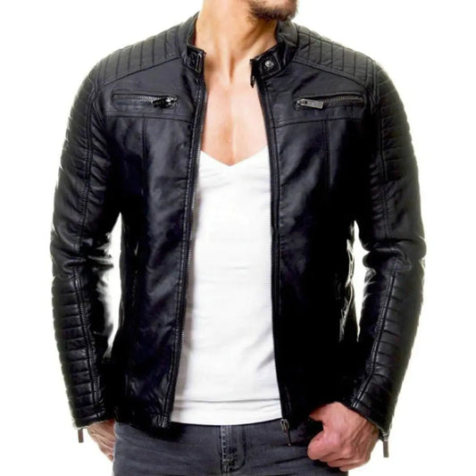 Leo – Klassische Biker Lederjacke Herren