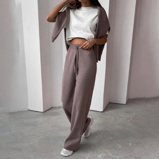 Maya – Winter Strick Set Damen mit Rollkragen