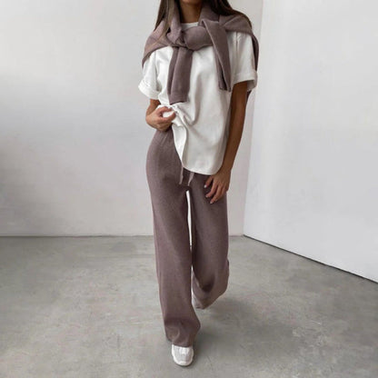 Maya – Winter Strick Set Damen mit Rollkragen