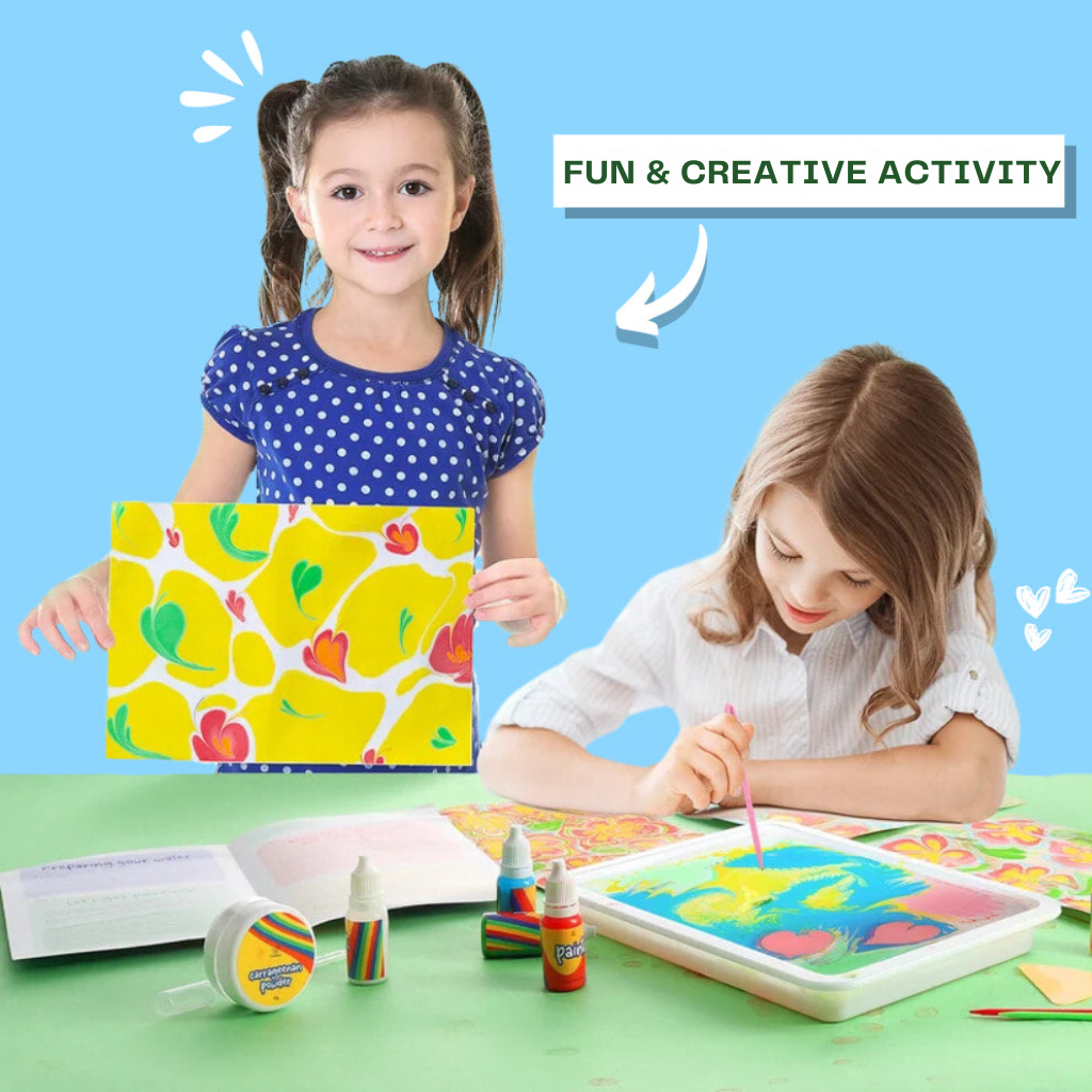ColoraFlow | Creative Water Marbling Kit for Kids and Adults