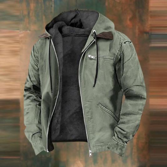 Lenn – Herren Übergangsjacke mit Kapuze und Fleecefutter