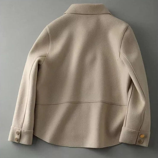 Leona - Damen Kurzjacke mit Knöpfen und Kragen