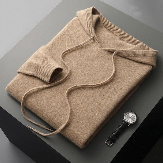 Michael - Herren Kaschmirpullover mit Kapuze