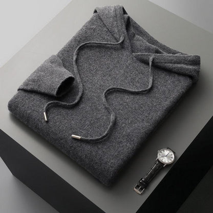 Michael - Herren Kaschmirpullover mit Kapuze