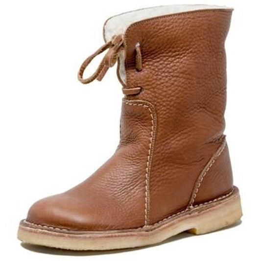 Sofia – Gefütterte Leder-Winterstiefel Damen