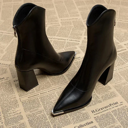 The Nocturne Vale – Women’s Sculpted Ankle Boots