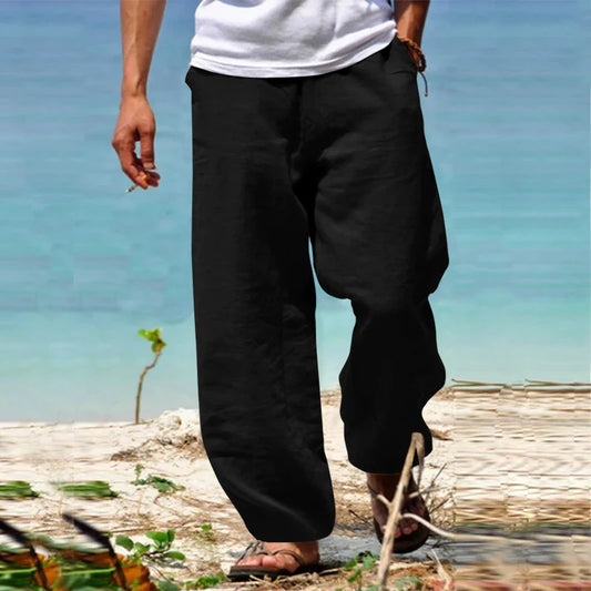 Noah - Herren Freizeithose mit weitem Schnitt und Kordelzug