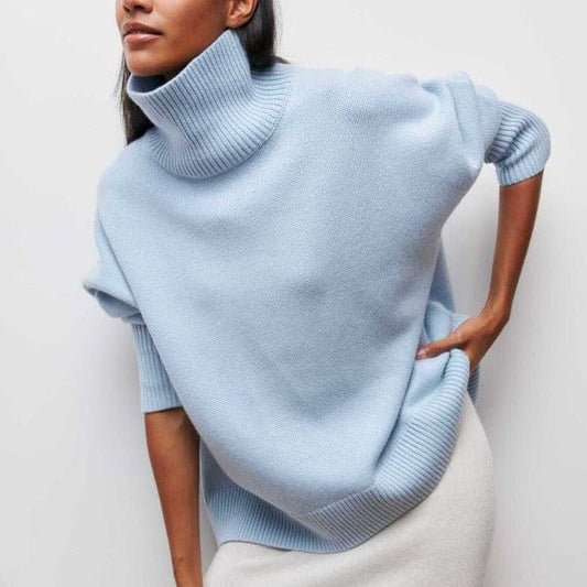Clara – Damen Kaschmir-Rollkragenpullover im Oversize-Look