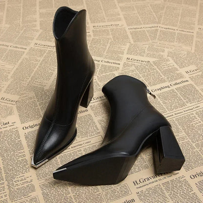 The Nocturne Vale – Women’s Sculpted Ankle Boots