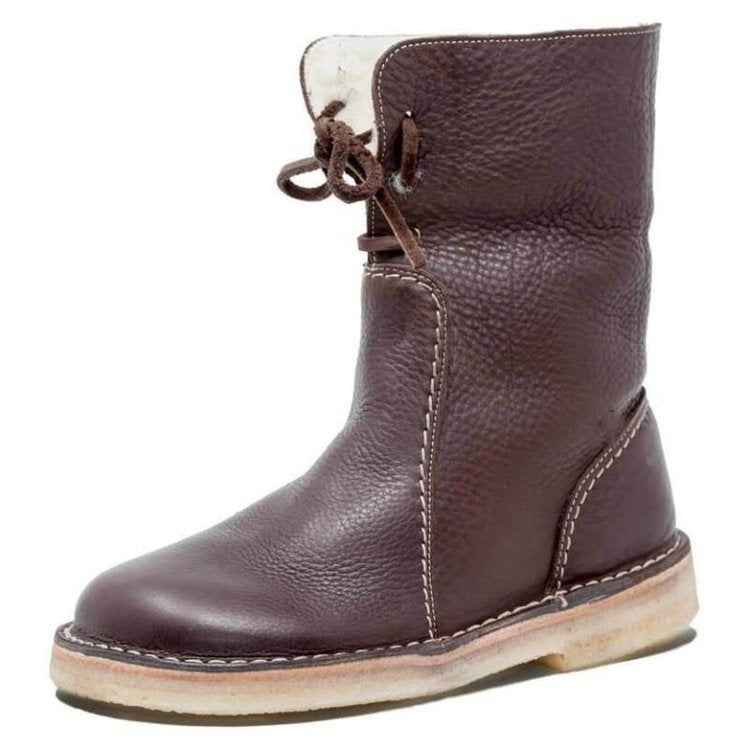 Sofia – Gefütterte Leder-Winterstiefel Damen