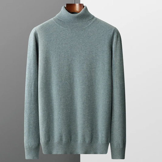 Adrian – Herren-Strickpullover Wolle mit Rollkragen