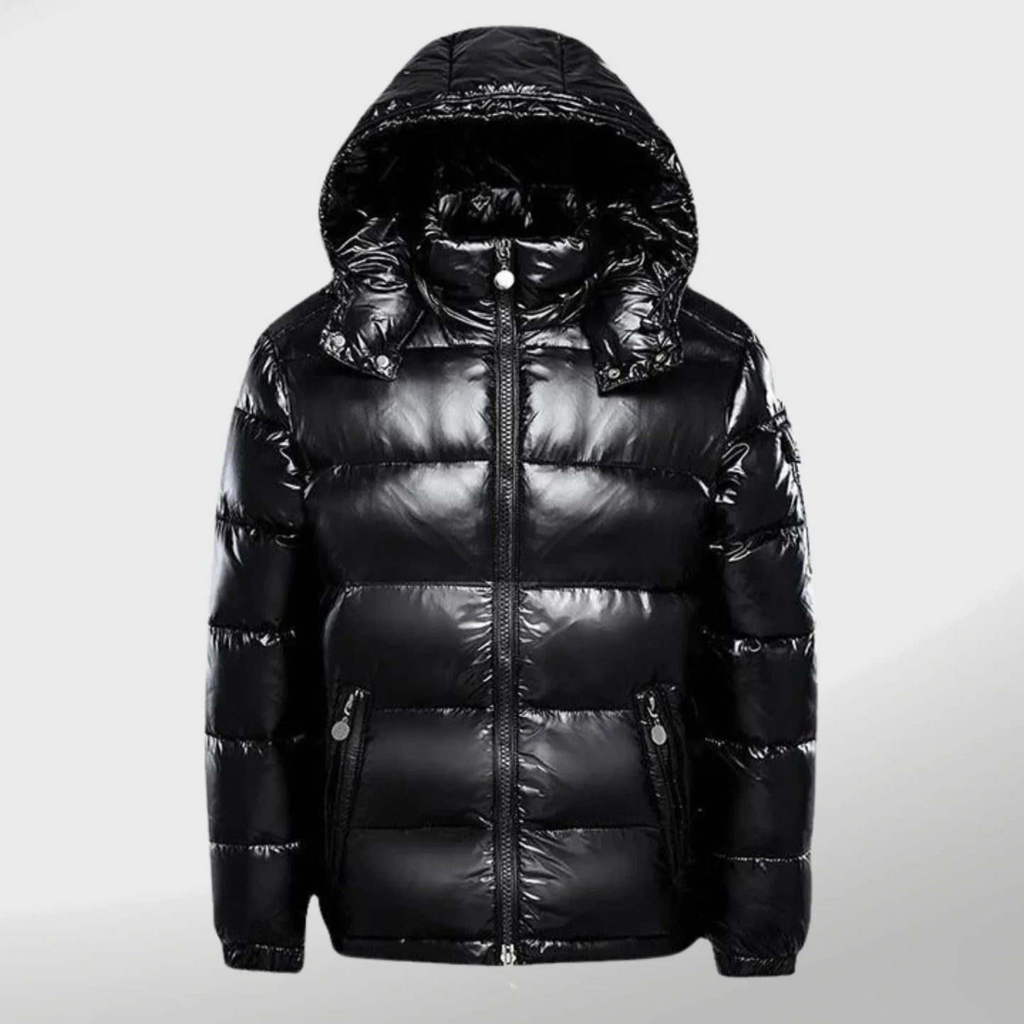 Milan - Herren Winterjacke Pufferjacke mit Kapuze